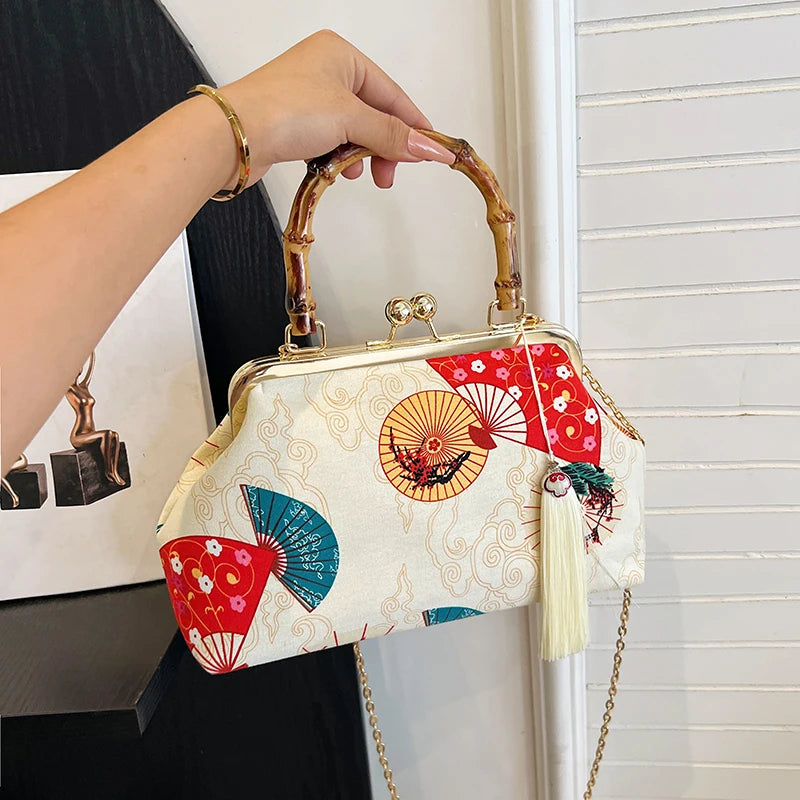 Luxury Evening Clutch Bag For Women Bride Wedding Clutch Purse Chain Shoulder Bags Small Party Handbag Rattan Handle Handle Tote