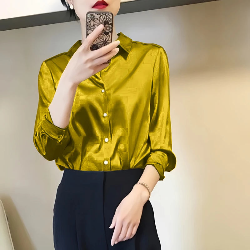 Luxury Satin Finish Blouse for Women