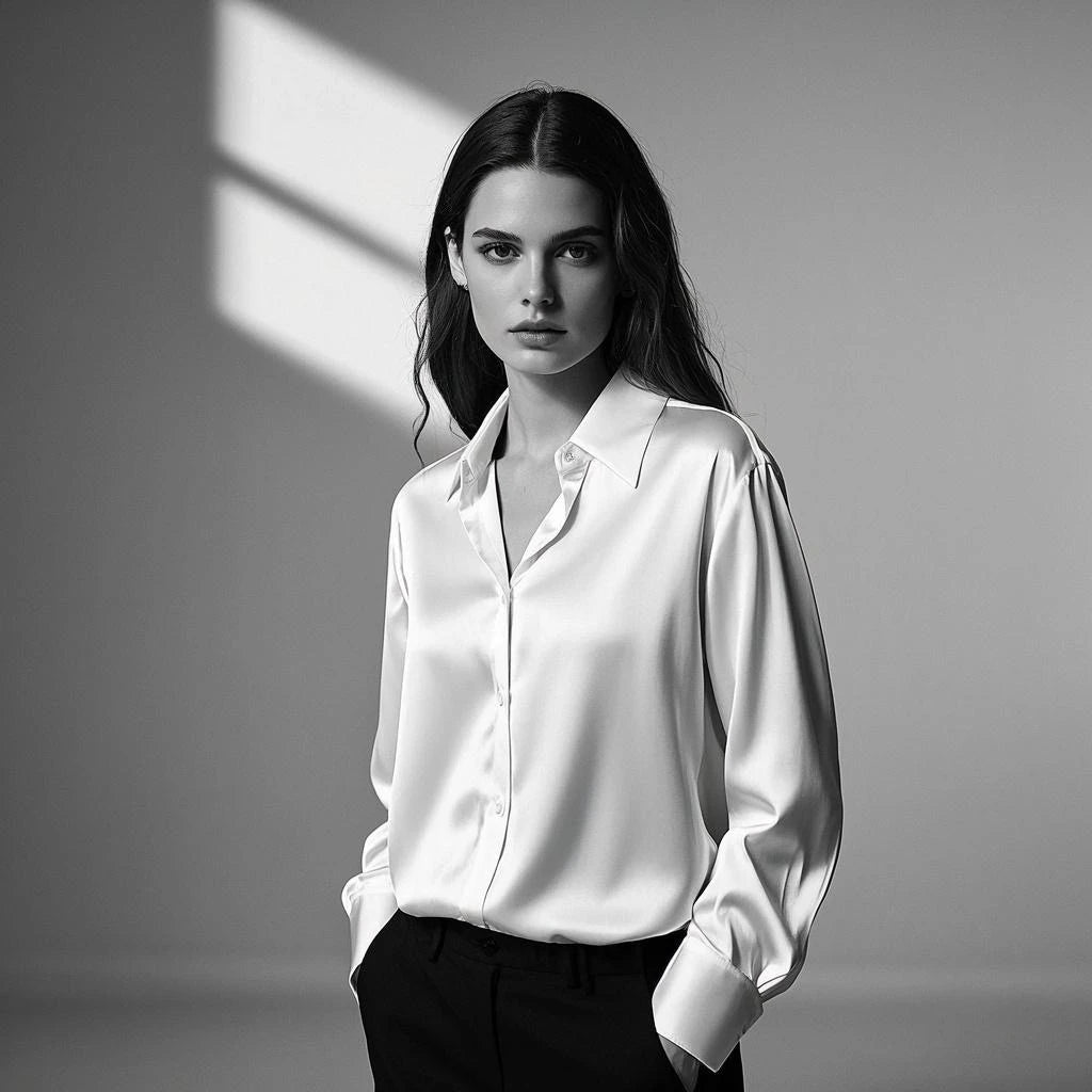 Luxury Satin Finish Blouse for Women