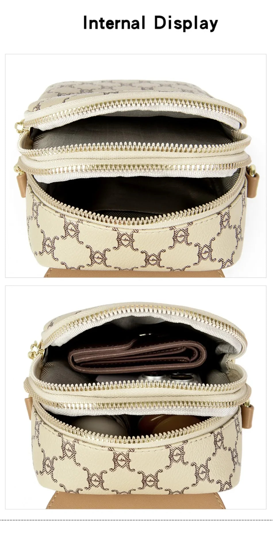 Luxury brand retro handbag