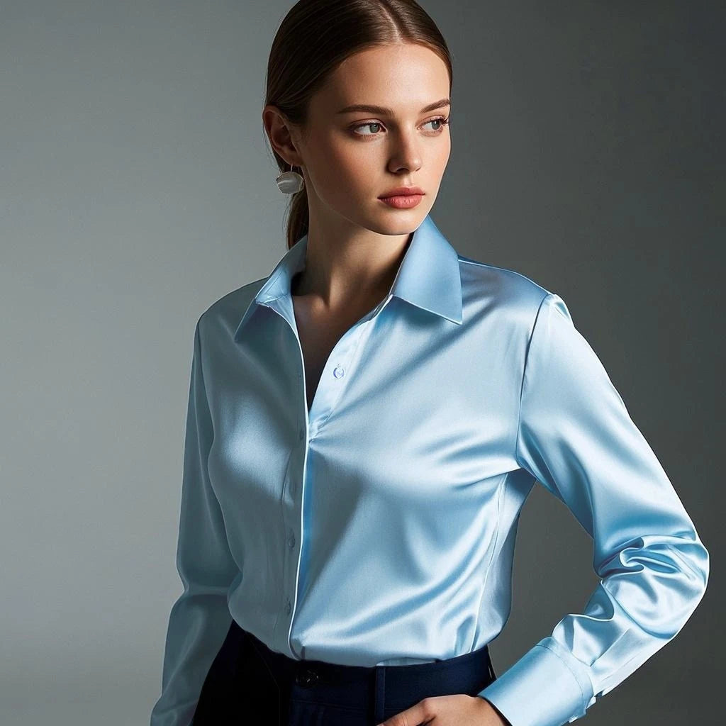 Luxury Satin Finish Blouse for Women