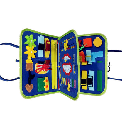 Children's Busy Board - Dressing & Buttoning Learning Toy