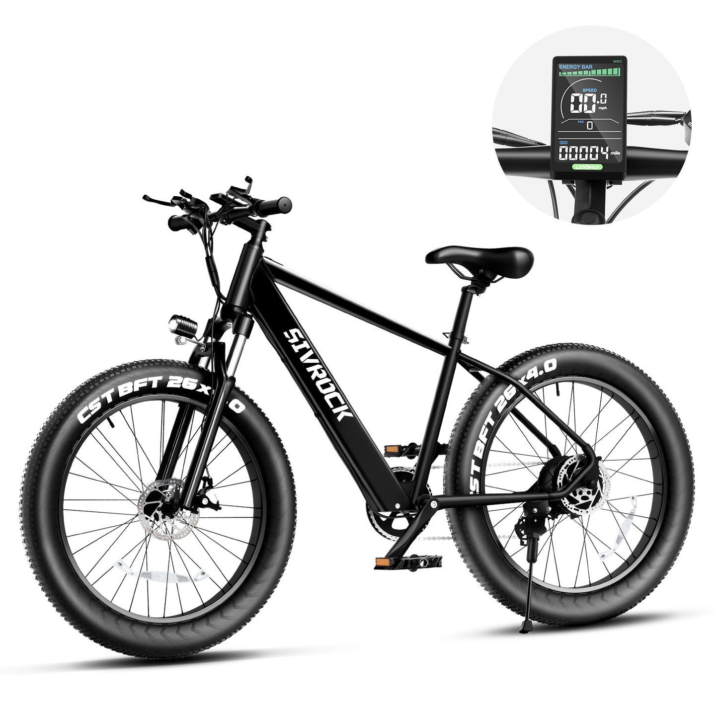 Professional 1000W Fat Tire Electric Bike 26" for Adults