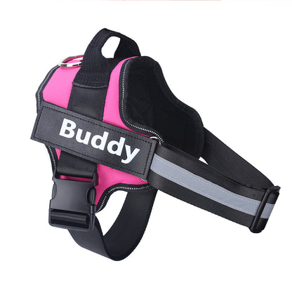 Personalized No Pull Reflective Dog Harness - Adjustable Pet Vest