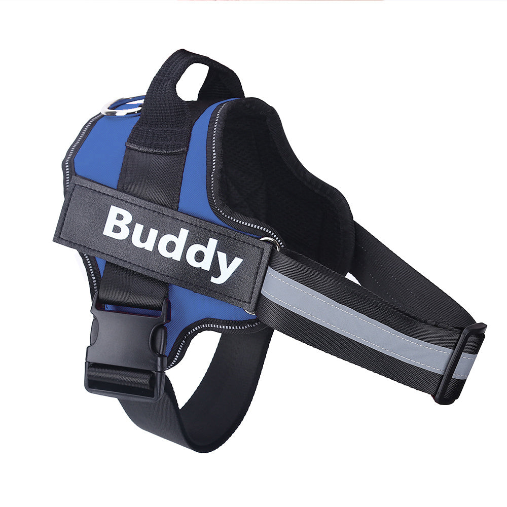 Personalized No Pull Reflective Dog Harness - Adjustable Pet Vest