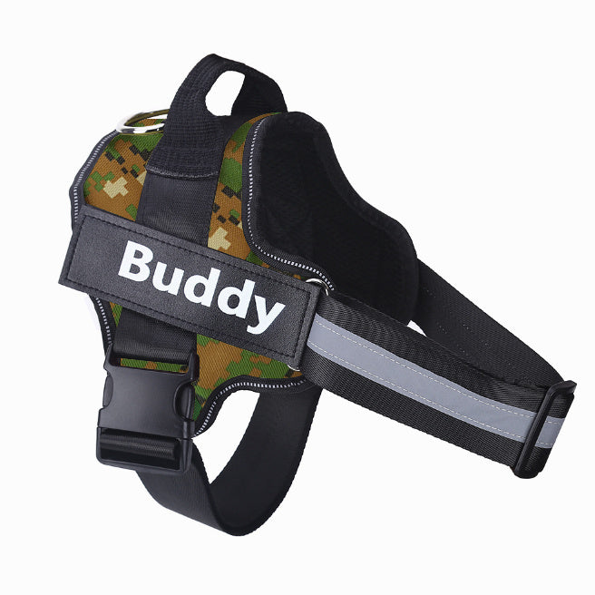 Personalized No Pull Reflective Dog Harness - Adjustable Pet Vest