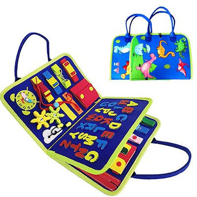 Children's Busy Board - Dressing & Buttoning Learning Toy