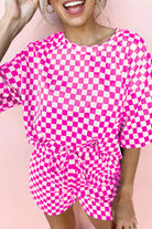 Plaid 2pcs set for women