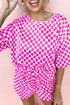 Plaid 2pcs set for women