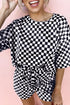 Plaid 2pcs set for women