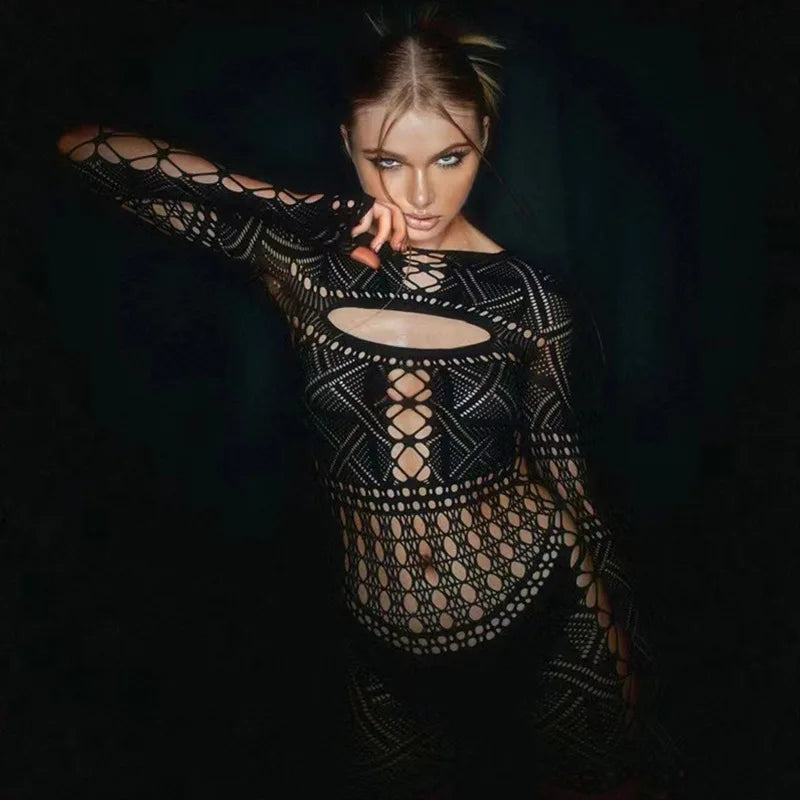 Sexy Lace Jumpsuit Dress