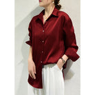 Luxury Satin Finish Blouse for Women
