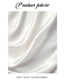 Luxury White Satin Bathrobe