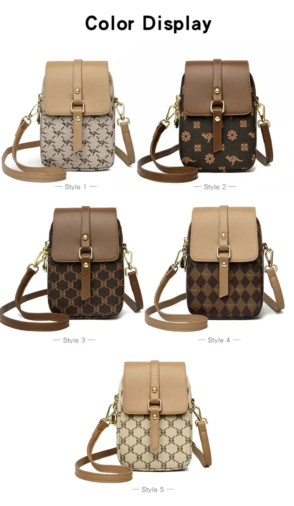 Luxury brand retro handbag