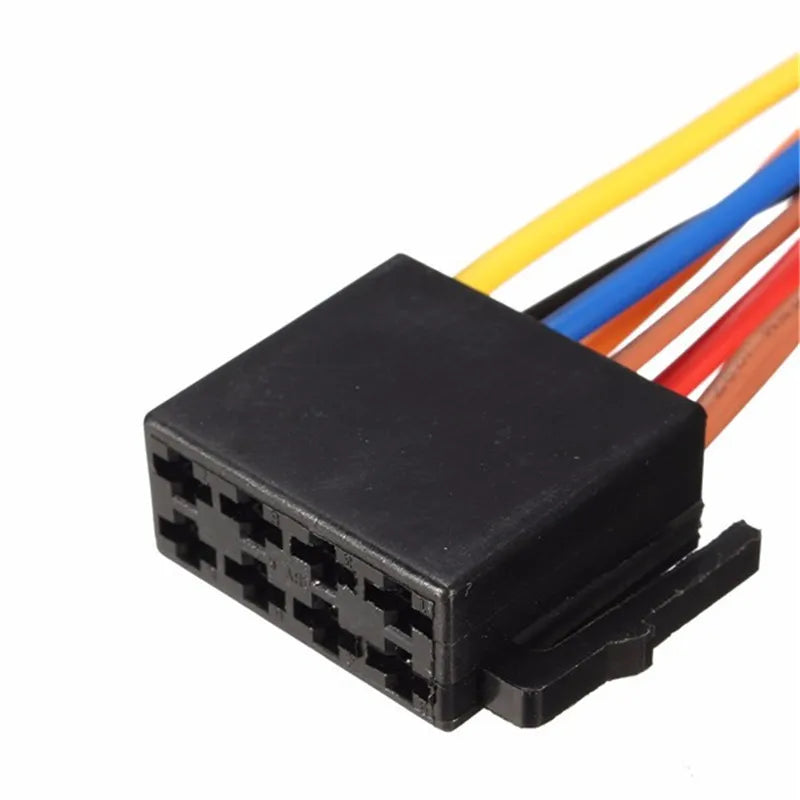 Universal Adapters Wire Harness Adapter Car Radio Adaptor Connector Wire Plug Kit Universal Female ISO Wiring Harness