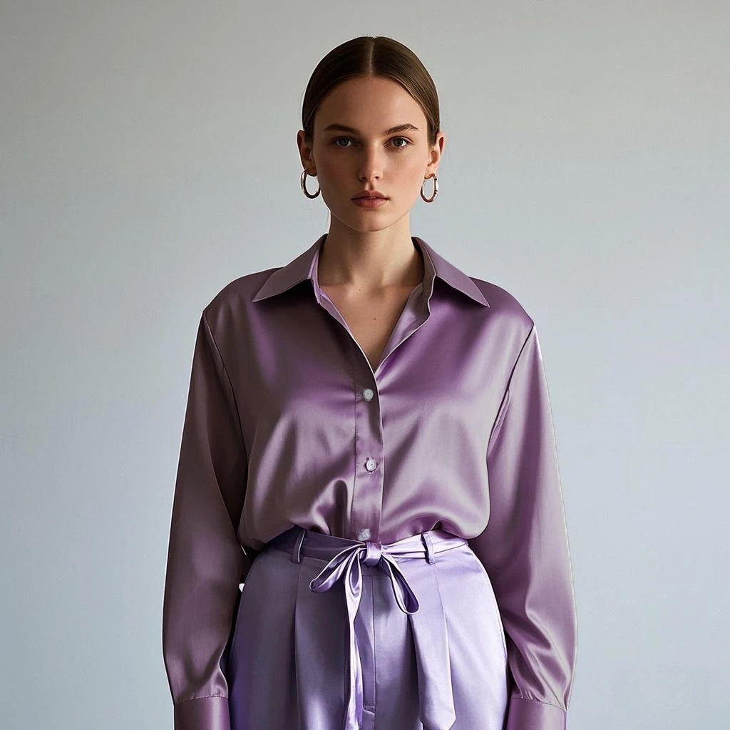 Luxury Satin Finish Blouse for Women