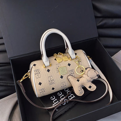 Luxury Ladies Leather Handbag Famous Designer Crossbody Bag Stylish Shoulder Purse Women's Tote Classic Fashion Accessory