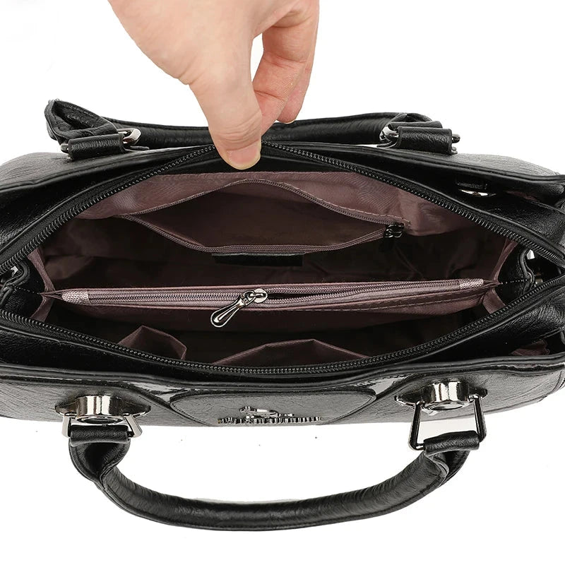 Luxury Leather Handbag for Women – Designer Crossbody
