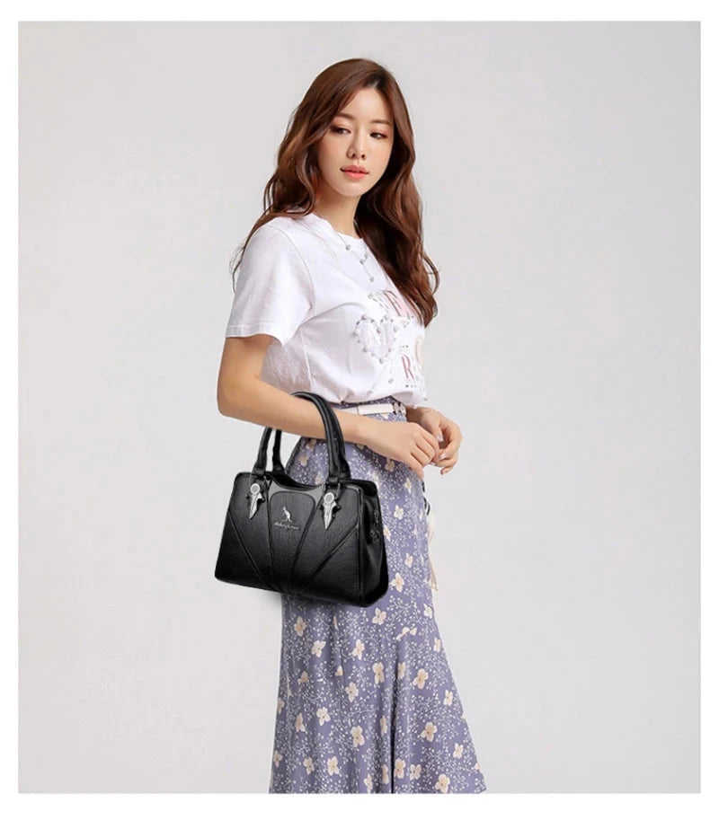 Luxury Leather Handbag for Women – Designer Crossbody