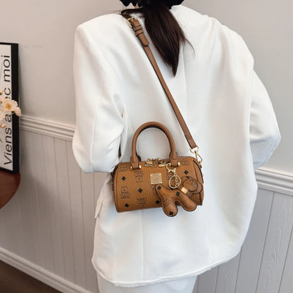 Luxury Ladies Leather Handbag Famous Designer Crossbody Bag Stylish Shoulder Purse Women's Tote Classic Fashion Accessory