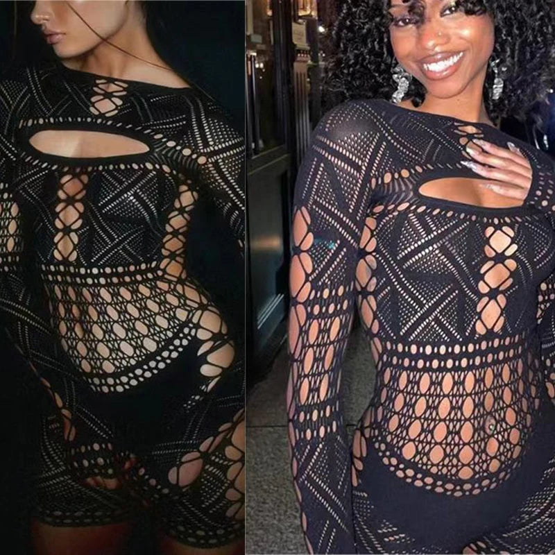 Sexy Lace Jumpsuit Dress