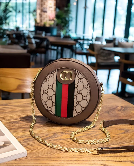 High-end luxury handbag - 2025 new model retro small round bag, versatile round-shaped bag, chain round cake bag, crossbody bag