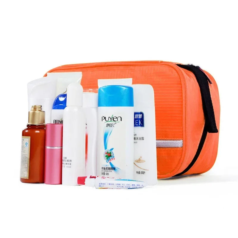 Travel Toiletry Wash Organizer Kit for Men Women Cosmetics New Hanging Toiletry Bag Make Up Sturdy Hanging Hook Shower Bags