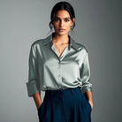 Luxury Satin Finish Blouse for Women