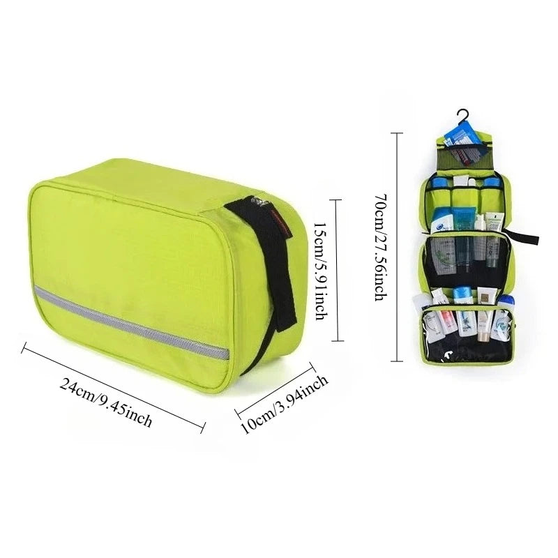 Travel Toiletry Wash Organizer Kit for Men Women Cosmetics New Hanging Toiletry Bag Make Up Sturdy Hanging Hook Shower Bags