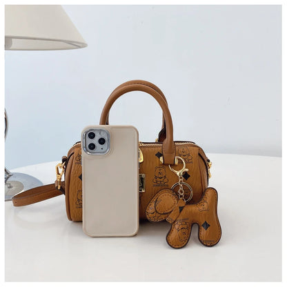 Luxury Ladies Leather Handbag Famous Designer Crossbody Bag Stylish Shoulder Purse Women's Tote Classic Fashion Accessory