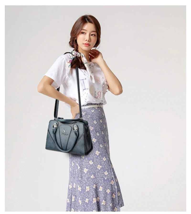 Luxury Leather Handbag for Women – Designer Crossbody