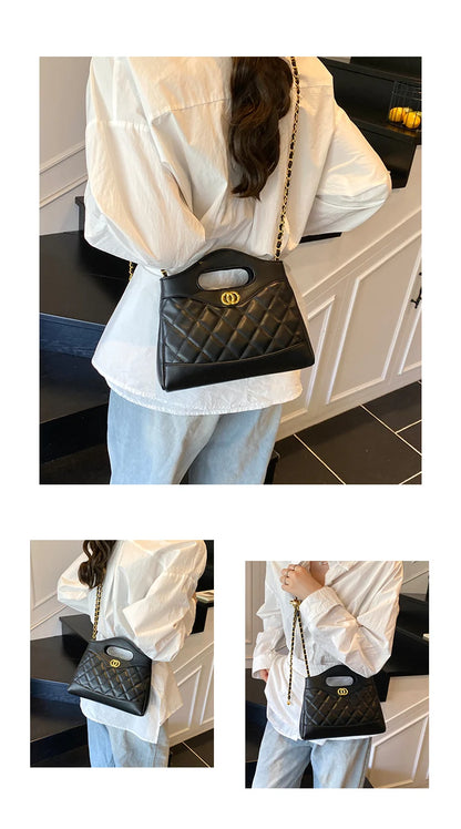 Luxury Ladies Tote Bag Handbags Leather Shoulder From Famous Designer Elegant Classic With Pockets