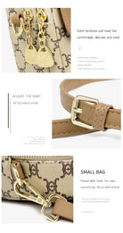 Luxury brand retro handbag