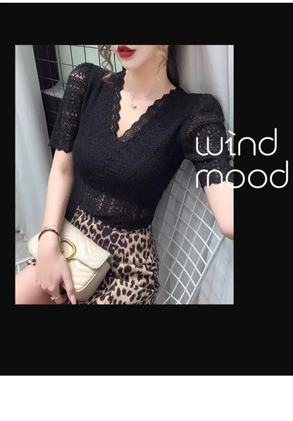 Womens Tops And Blouses Summer Short Sleeve Blouse Women Blusas Mujer De Moda 2022 Turtleneck Knitted Blouse Shirt Tops