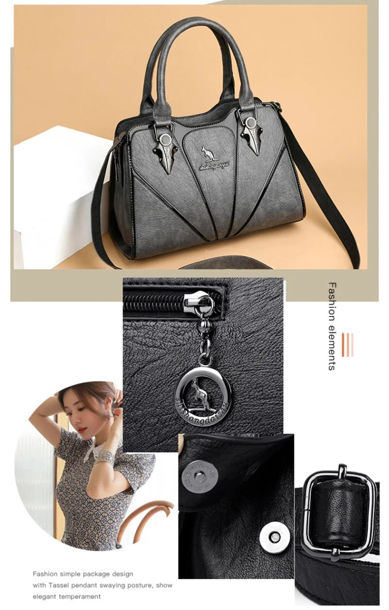 Luxury Leather Handbag for Women – Designer Crossbody