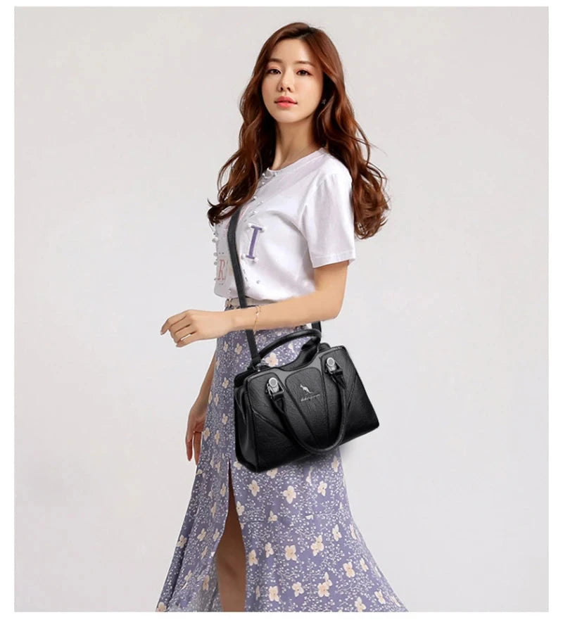 Luxury Leather Handbag for Women – Designer Crossbody