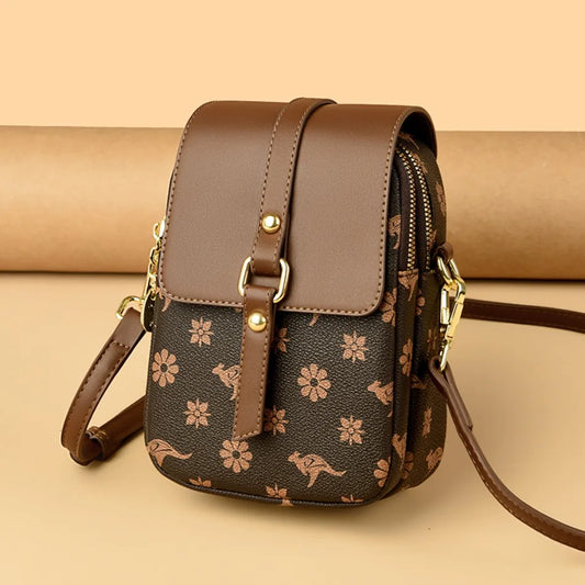 Luxury Brand Retro Handbag Mobile Phone Bag Designer Women'S Single Shoulder Crossbody Bag Women'S Mini Square Bag Sac A Main