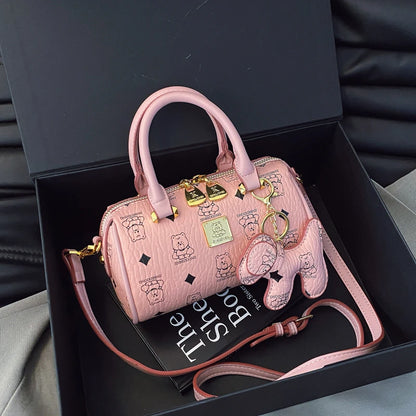 Luxury Ladies Leather Handbag Famous Designer Crossbody Bag Stylish Shoulder Purse Women's Tote Classic Fashion Accessory