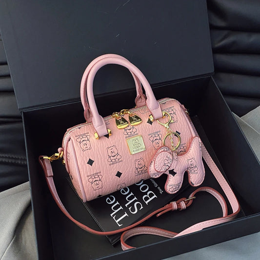 Luxury Ladies Leather Handbag Famous Designer Crossbody Bag Stylish Shoulder Purse Women's Tote Classic Fashion Accessory