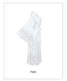 Luxury White Satin Bathrobe