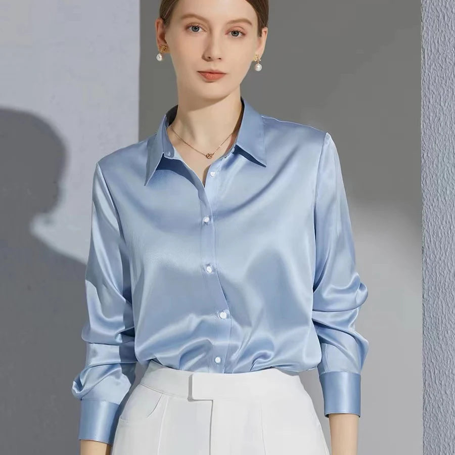 Luxury Satin Finish Blouse for Women