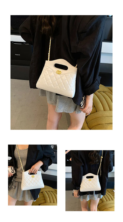 Luxury Ladies Tote Bag Handbags Leather Shoulder From Famous Designer Elegant Classic With Pockets