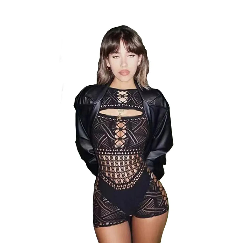 Sexy Lace Jumpsuit Dress