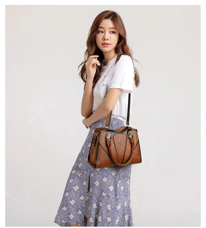 Luxury Leather Handbag for Women – Designer Crossbody