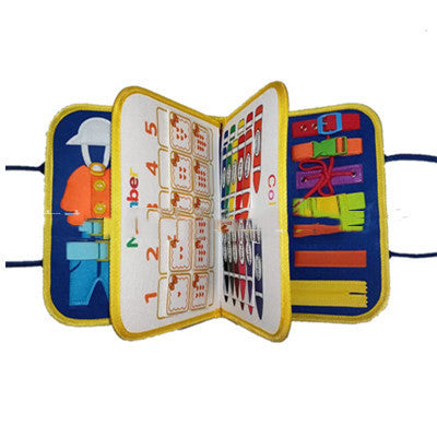 Children's Busy Board - Dressing & Buttoning Learning Toy