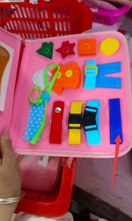 Children's Busy Board - Dressing & Buttoning Learning Toy