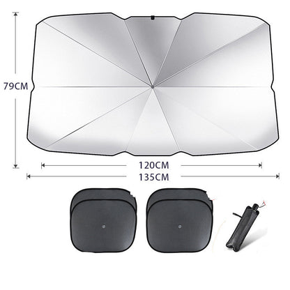 Foldable Car Windshield Sun Shade Umbrella UV Protection