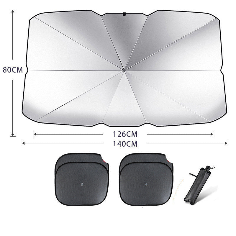 Foldable Car Windshield Sun Shade Umbrella UV Protection