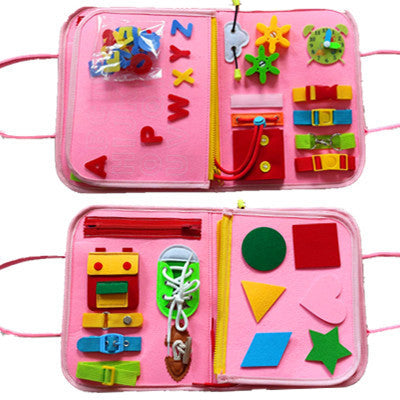 Children's Busy Board - Dressing & Buttoning Learning Toy